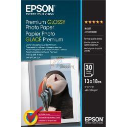 ORIGINALE Epson Carta Bianco C13S042154 Premium Glossy 30 Blatt carta fotografica, 13 x 18 cm, 255 gr/m², 30 pagine, premium, glossy mod.  C13S042154 Premium Glossy 30 Blatt EAN 8715946384320