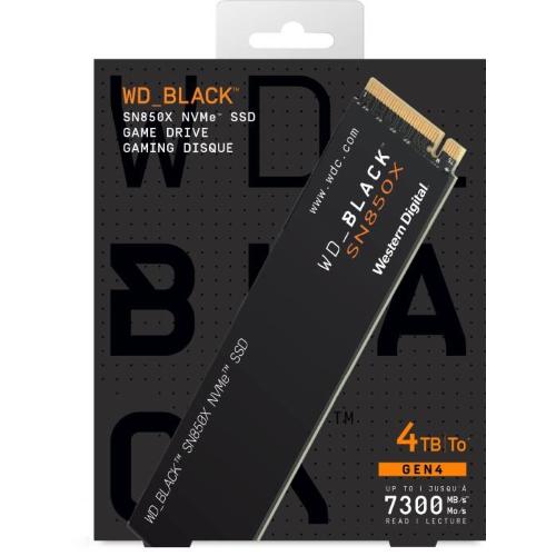 WD SSD Black SN850X 4TB NVMe mod. WDS400T2X0E