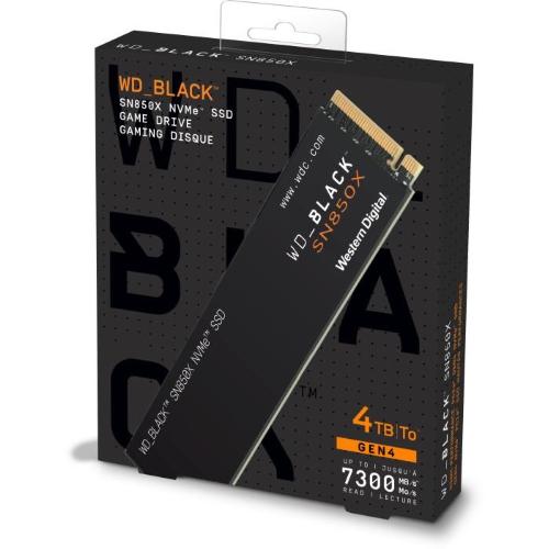 WD SSD Black SN850X 4TB NVMe mod. WDS400T2X0E