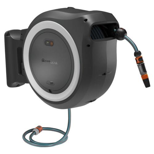 Gardena avvolgitubo parete batt. PowerRoll XL 18V set bian. 35 m Mod. 18642-20 EAN 4066407002418