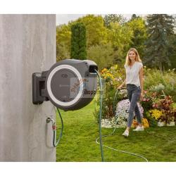 Gardena avvolgitubo parete batt. PowerRoll XL 18V bian. 35 m Mod. 18642-55 EAN 4066407002302