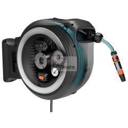 Gardena avvolgitubo parete batt. PowerRoll XL 18V set bian. 35 m Mod. 18642-20 EAN 4066407002418