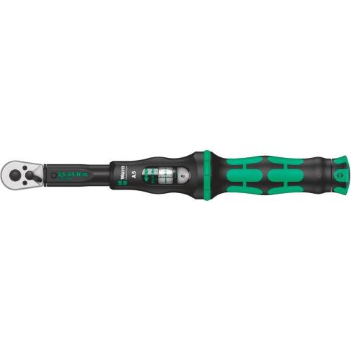 WERA Click-Torque A5 chiave dinamometrica con cr.2,5 - 25 Nm Mod. 05075604001 EAN 4013288193179