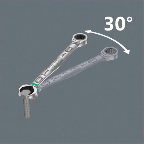 WERA Joker 11 pz. set con chiavi combinate a cricchetto Mod. 05020013001 EAN 4013288167521