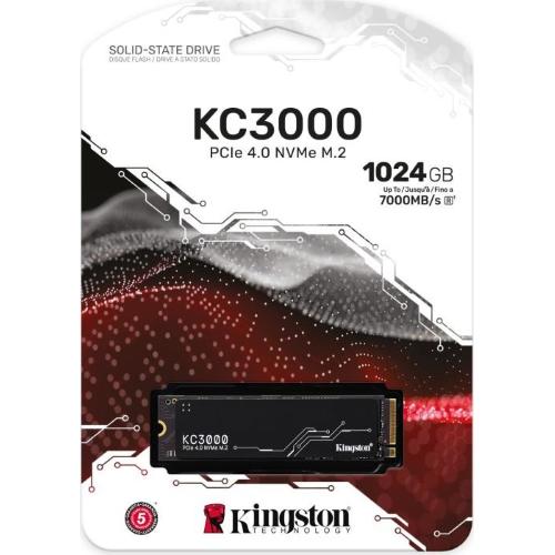 SSD Kingston KC3000 1024GB Kingston SKC3000S/1024G M.2 PCIe 4.0 NVMe mod.  SKC3000S/1024G EAN 740617324433