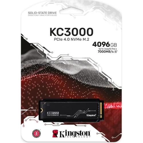 SSD Kingston KC3000 4096GB Kingston SKC3000D/4096G M.2 PCIe 4.0 NVMe mod.  SKC3000D/4096G EAN 740617324297