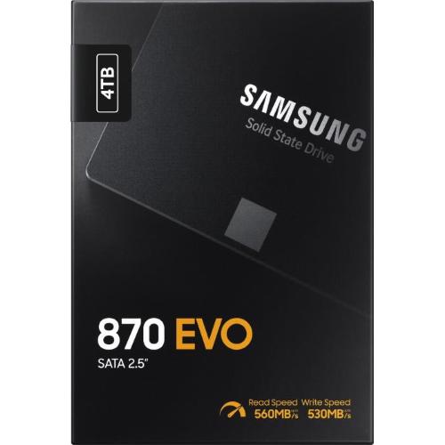 SSD Samsung 870 EVO 4TB Sata3  MZ-77E4T0B/EU mod.  MZ-77E4T0B/EU EAN 8806090545894