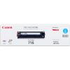 ORIGINALE Canon toner ciano 716c 1979B002 ~1500 Pagine mod.  716c 1979B002 EAN 4960999610924