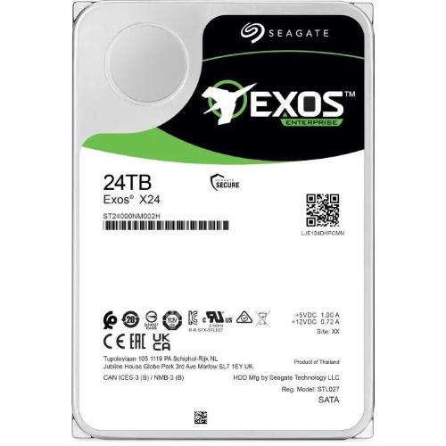 HDD Seagate Exos X24 24TB ST24000NM002H  512E/4KN SATA 12Gb (D) mod.  ST24000NM002H EAN 763649174883