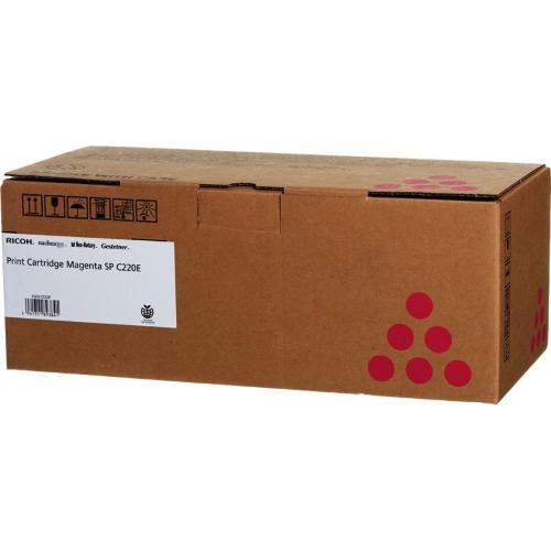 ORIGINALE Ricoh toner magenta 407644 SP C220EM ~2000 Pagine SP C220E mod.  407644 SP C220EM EAN 4961311893841