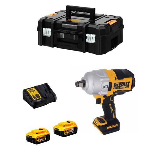 Avvitatore ad Impulsi DeWALT DCF964P1T (2 x 5,0 Ah + DCB115 + TSTAK II)