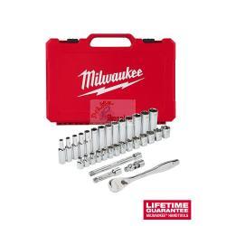 Set metrico di cricchetto e bussole da 3/8" (32 pezzi) Milwaukee