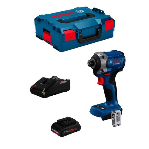 Avvitatore a massa battente BOSCH GDR 18V-215 (1 x 4,0 Ah ProCORE + GAL18V-40 + L-Boxx 136)