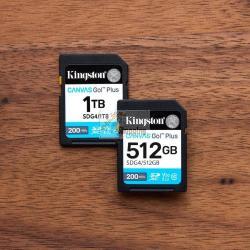 Kingston Canvas Go! Plus Gen4 R200/W160 SDXC 512GB, UHS-I U3, Class 10