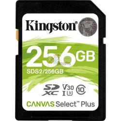 Kingston 256GB SDXC Canvas Select Plus Gen3 150MB/s C10 UHS-I U1 V10 Mod. SDS3/256GB