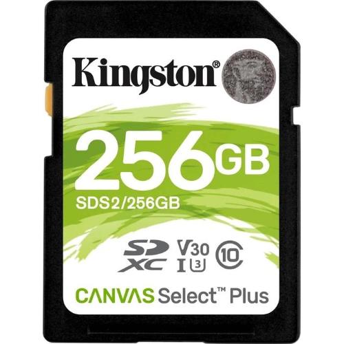 Kingston 256GB SDXC Canvas Select Plus Gen3 150MB/s C10 UHS-I U1 V10 Mod. SDS3/256GB