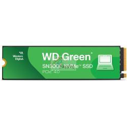 WD Green SN3000 NVMe SSD 1TB, M.2 2280 / M-Key / PCIe 4.0 x4 Mod. WDS100T4G0E