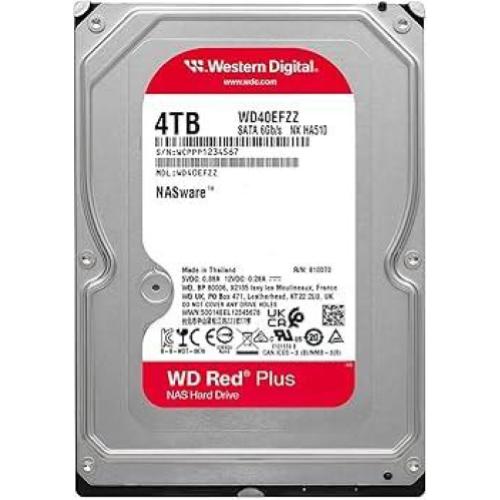 WD Red Plus 4TB, SATA6Gb, 256MB, 5400rpm, 24x7 Mod. WD40EFZZ