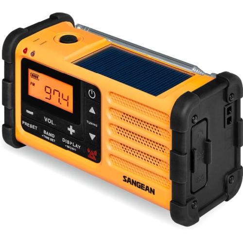 SANGEAN MMR-88 (USB-C) GELB NOTFALL/KURBEL/SOLAR RADIO MOD. A500558 EAN 4711317998657