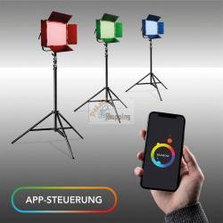 WALIMEX PRO RAINBOW LED RGBWW PANNELLO LUMINOSO 100W MOD. 1023035 EAN 4056929230352