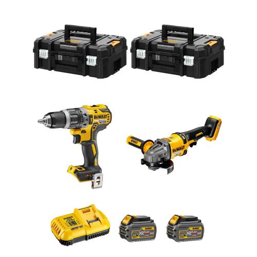 DeWALT Kit FVK256T2-QW 54V/18V (DCD796 + DCG414 + 2 x 6,0 Ah + DCB118 + 2 x TSTAK II)