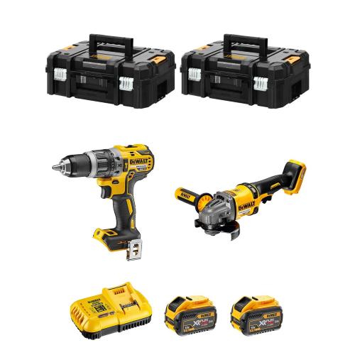 DeWALT Kit FVK256X2-QW 54V/18V (DCD796 + DCG414 + 2 x 9,0 Ah + DCB118 + 2 x TSTAK II)