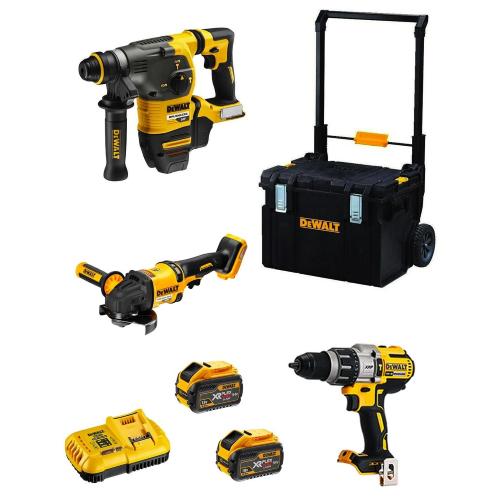 DeWALT Kit FVK381TSX2HD-QW 54V/18V (DCH333 + DCD996 + DCG418 + 2 x 9,0 Ah + DCB118 + DS450 DWST1-75668)