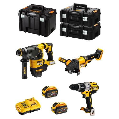 DeWALT Kit FVK381X2HD-QW 54V/18V (DCH333 + DCD996 + DCG418 + 2 x 9,0 Ah + DCB118 + 2 x TSTAK II + TSTAK VI)