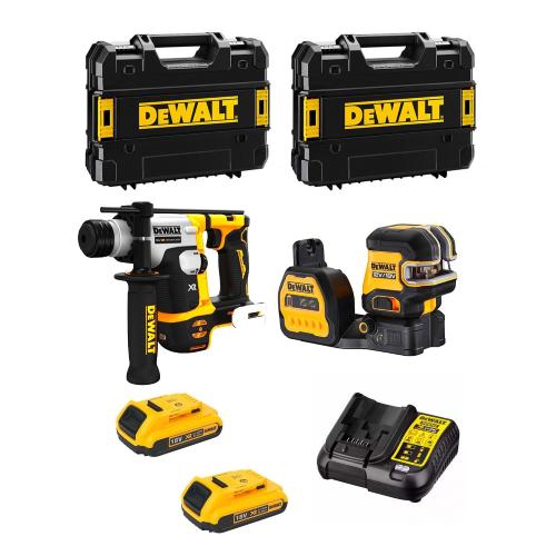 DeWALT Kit MTPROF04 (DCH172 + DCE088NG18 + 2 x 2,0 Ah + DCB107 + 2 x TSTAK II)