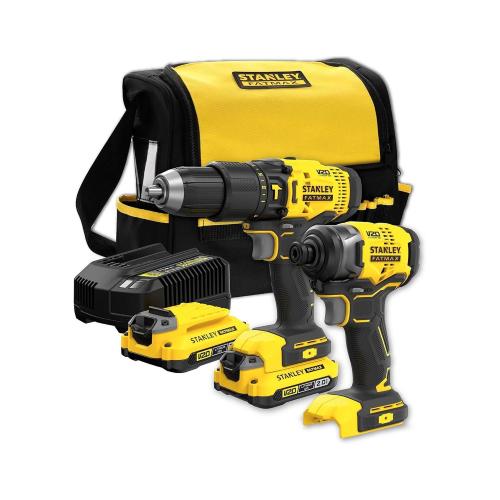 STANLEY FatMax Kit SFMCK465D2S (SFMCD711 + SFMCF800 + 2 x 2,0 Ah + Cargador + Borsa)