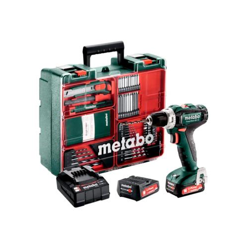 Trapano Avvitatore METABO PowerMaxx BS 12 Set (2 x 2,0 Ah LiHD + SC 36 + Accesorios + Valigetta)