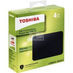HDD Extern Toshiba Canvio Basics 2,5 4TB (HDTB540EK3CA) mod.  HDTB540EK3CA EAN 4260557512364