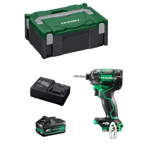 Avvitatore ad Impulsi HIKOKI WH36DCB1X (1 x 4,0Ah/8,0 Ah + UC18YSL3 + Valigetta HSC II)