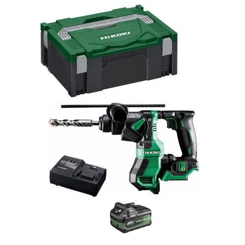Martello Perforatore HIKOKI DH18DPAA1X (1 x 2,5Ah/5,0Ah + UC18YSL3 + Valigetta HSC II)