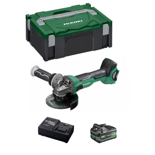 Smerigliatrice HIKOKI G1813DAA1X (1 x 2,5Ah/5,0Ah + UC18YSL3 + Valigetta HSC III)