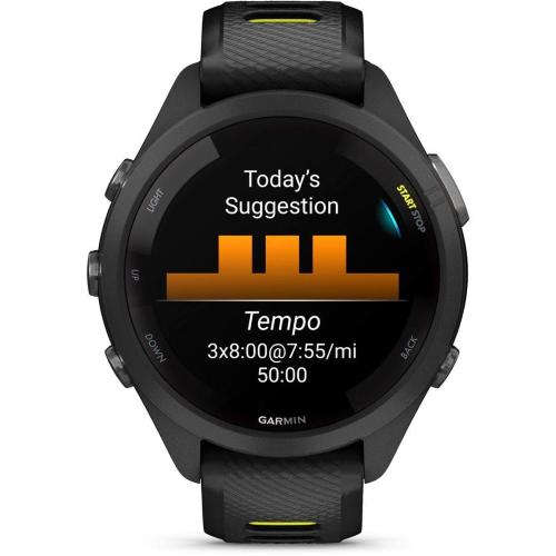 GARMIN FORERUNNER 265S NERO/GIALLO LIMONE MOD. 010-02810-13 EAN 753759313746