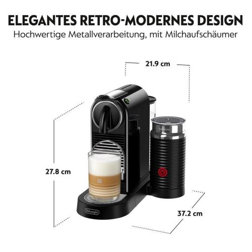 NESPRESSO CITIZ & MILK EN 267.BAE BY DELONGHI, NERO MOD. EB267.BAE EAN 8004399331402