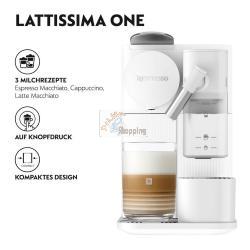 NESPRESSO LATTISSIMA ONE EN 510.W BY DELONGHI, BIANCO MOD. EN510.W EAN 8004399020405