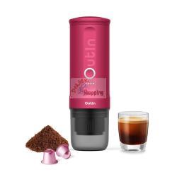 OUTIN NANO MACCHINA DA CAFFÃ¨ ESPRESSO, ROSA MOD. OTEM-01-CR EAN 1240000016444