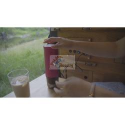 OUTIN NANO MACCHINA DA CAFFÃ¨ ESPRESSO, ROSA MOD. OTEM-01-CR EAN 1240000016444