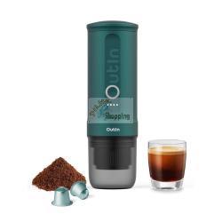OUTIN NANO MACCHINA DA CAFFÃ¨ ESPRESSO, VERDE BLU MOD. OTEM-01-TEAL EAN 1240000016406
