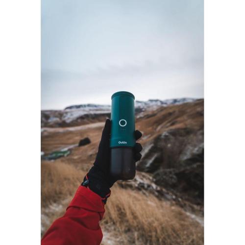 OUTIN NANO MACCHINA DA CAFFÃ¨ ESPRESSO, VERDE BLU MOD. OTEM-01-TEAL EAN 1240000016406