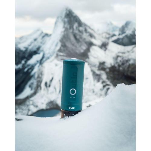 OUTIN NANO MACCHINA DA CAFFÃ¨ ESPRESSO, VERDE BLU MOD. OTEM-01-TEAL EAN 1240000016406