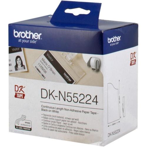 ORIGINALE Brother Etichette Bianco DK-N55224 DK-Tape Nastro, non adesivo, 54mm x 30,48m bianco DK-N55224 DK-Tape EAN 4977766665759