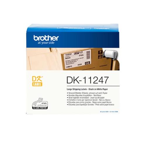 ORIGINALE Brother Etichette Nero su bianco DK-11247 Etichette , 103 x 164mm, bianche, 180 pezzi/rotolo DK-11247  EAN 4977766776936