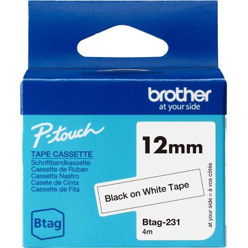 ORIGINALE Brother Nastro Nero su bianco Btag-231 Btag-231 Btag-231 Btag-231 EAN 4977766835787