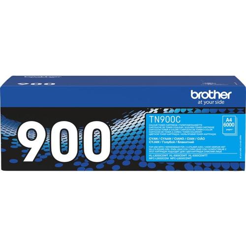 ORIGINALE Brother toner ciano TN-900C 900 ~6000 Pagine TN-900C 900 EAN 4977766735100