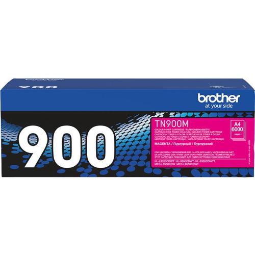 ORIGINALE Brother toner magenta TN-900M 900 ~6000 Pagine TN-900M 900 EAN 4977766735117