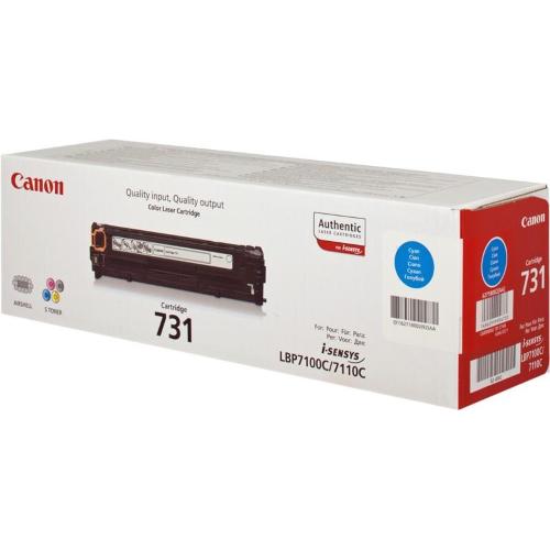 ORIGINALE Canon toner ciano 731 C 6271B002 ~1500 Pagine 731 C 6271B002 EAN 4960999904733