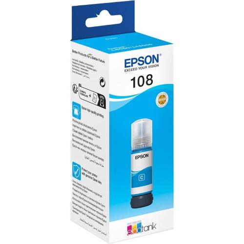 ORIGINALE Epson Cartuccia d'inchiostro ciano C13T09C24A 108 70ml C13T09C24A 108 EAN 8715946712345
